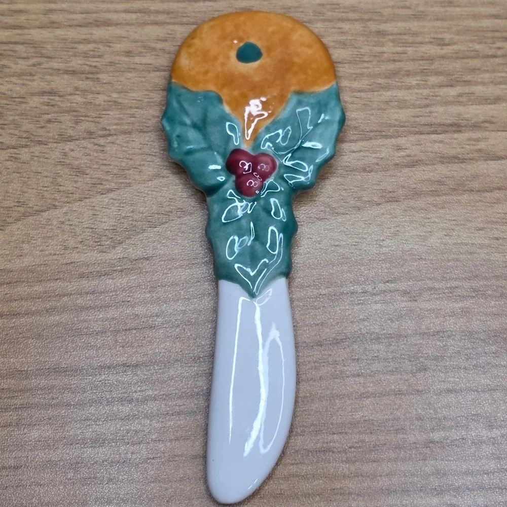 Vintage Fitz & Floyd Della Robbia Set of 4 Canape Knives Charcuterie Spreaders